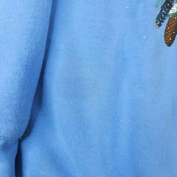 Bird Watching Sweatshirt Mens Size Large Blue Jays Chickadees Nature Animal - Picture 4 of 8